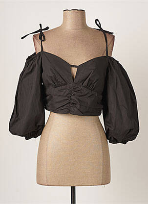 Top manches courtes manches courtes noir RELISH femme
