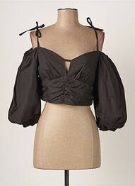 Top manches courtes manches courtes noir RELISH femme