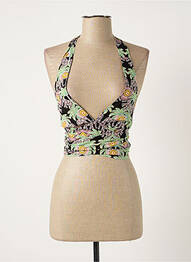 Top coupe cintrée sans manche noir MOLLY BRACKEN femme