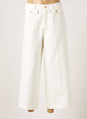 Pantalon large blanc GRACE & MILA pour femme