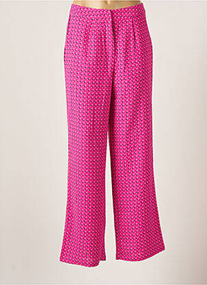 Pantalon droit stretch taille normale rose ONLY femme