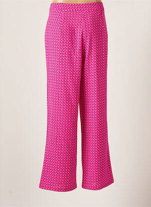 Pantalon droit stretch taille normale rose ONLY femme