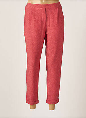 Pantalon droit stretch taille normale rose PLEASE femme