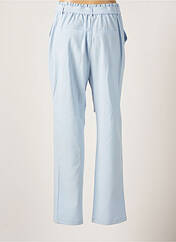 Pantalon droit bleu PIECES pour femme seconde vue