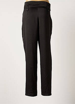 Pantalon droit tissage crêpe taille normale noir RELISH femme