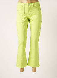 Pantalon 7/8 stretch taille normale vert CREAM femme
