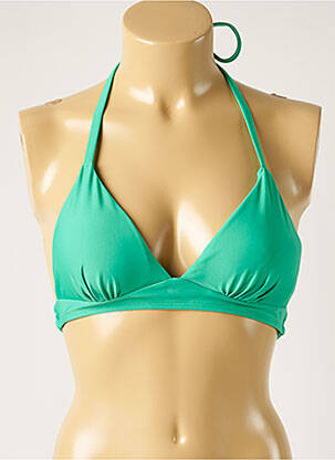 Haut de maillot de bain stretch haut triangles vert ONLY femme