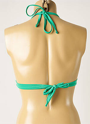 Haut de maillot de bain stretch haut triangles vert ONLY femme
