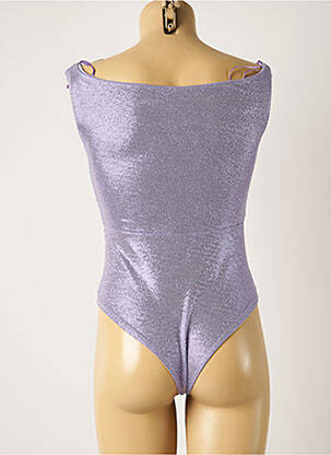 Body stretch sans manche violet BENOA femme