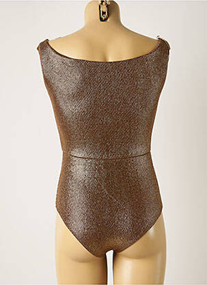 Body stretch sans manche marron BENOA femme