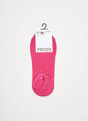 Chaussettes rose PIECES pour femme