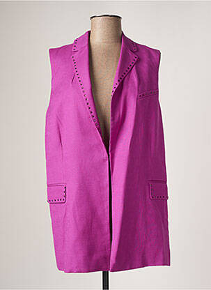 Veste casual col tailleur violet LOLA CASADEMUNT femme