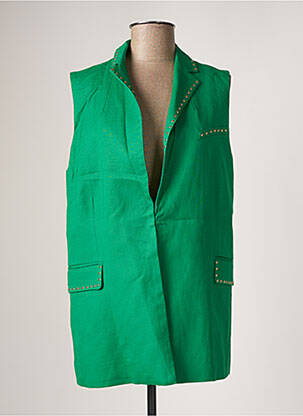 Veste casual col tailleur vert LOLA CASADEMUNT femme