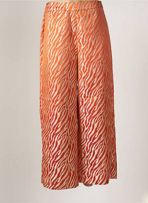 Pantalon large fermeture zip latéral taille normale orange LOLA CASADEMUNT femme