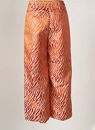 Pantalon large fermeture zip latéral taille normale orange LOLA CASADEMUNT femme