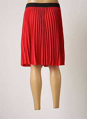 Jupe mi-longue taille haute rouge KARL LAGERFELD femme