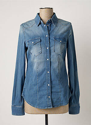 Chemisier poches poitrine manches longues bleu LIU JO femme