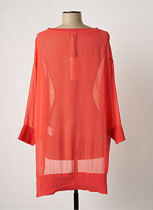 Tunique manches longues légère et transparente orange JULIANO BELLA femme