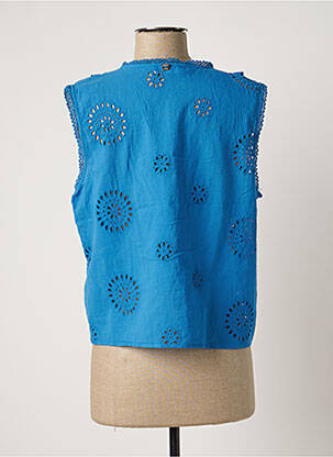 Chemisier coupe droite sans manche bleu MARKUP femme