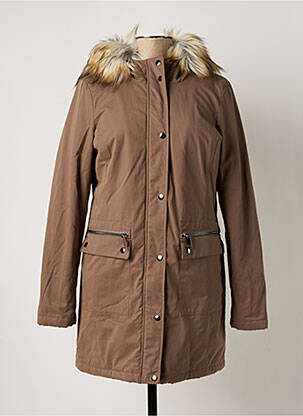 Parka manches longues a capuche marron LIU JO femme