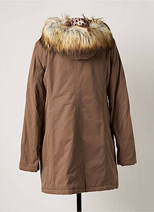 Parka manches longues a capuche marron LIU JO femme