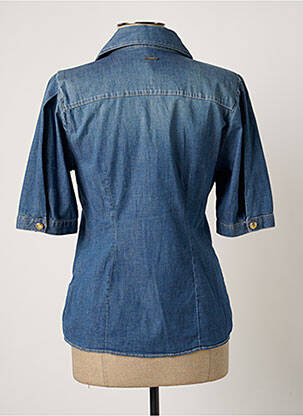 Chemisier coupe cintrée manches courtes bleu LIU JO femme