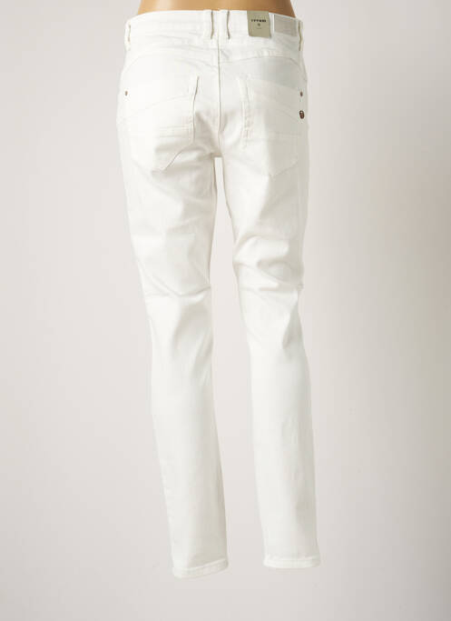 Jeans coupe slim blanc CREAM pour femme