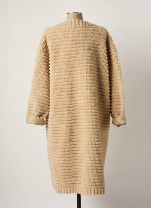 Manteau long beige RINO & PELLE pour femme