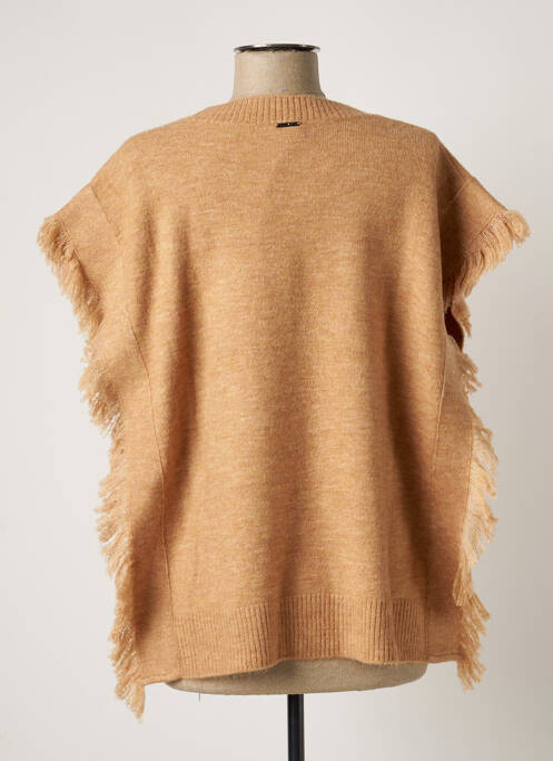 Pull col v manches courtes beige LIU JO femme