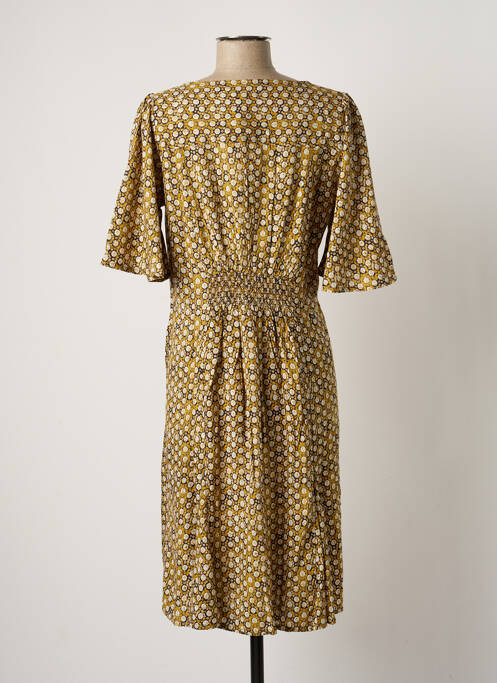 Robe mi-longue jaune CREAM pour femme