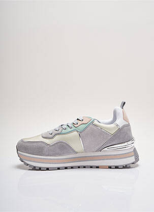 Baskets semelle amovible talon de 4 à 6cm gris LIU JO femme
