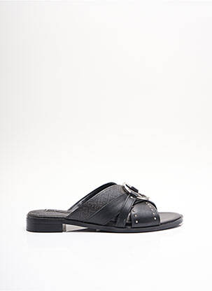 Mules/sabots tissage satiné talon plat jusqu'à 3cm noir LIU JO femme