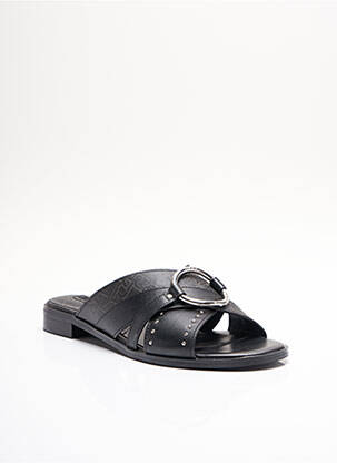 Mules/sabots tissage satiné talon plat jusqu'à 3cm noir LIU JO femme