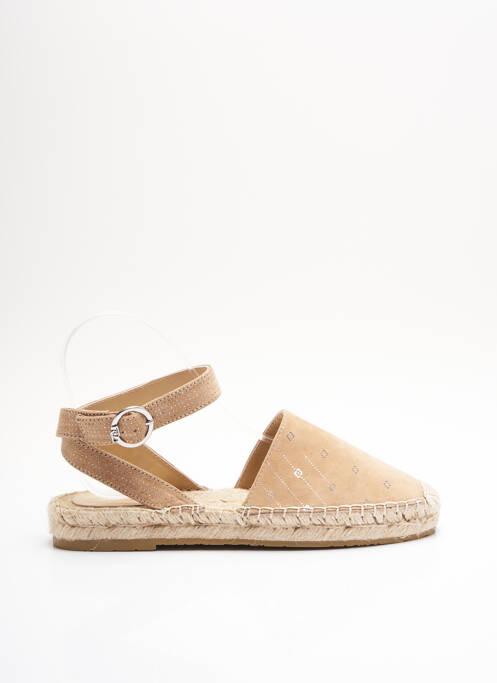 Espadrilles bout rond talon plat jusqu'à 3cm beige LIU JO femme