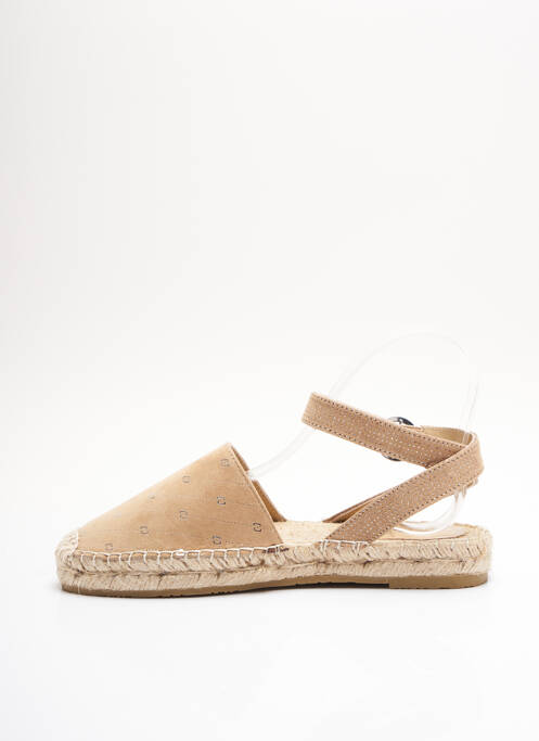 Espadrilles bout rond talon plat jusqu'à 3cm beige LIU JO femme
