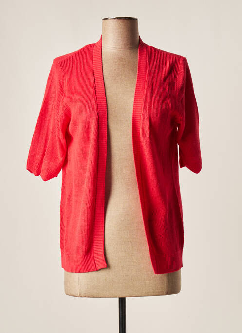 Gilet manches courtes rose YEST pour femme