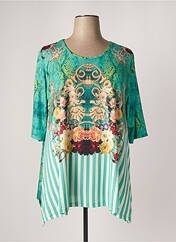 Tunique manches longues vert JOY pour femme seconde vue