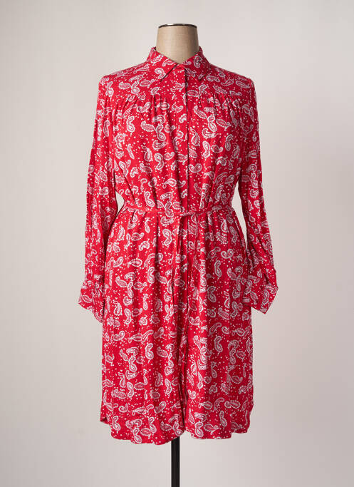 Robe mi-longue rouge YESTA pour femme