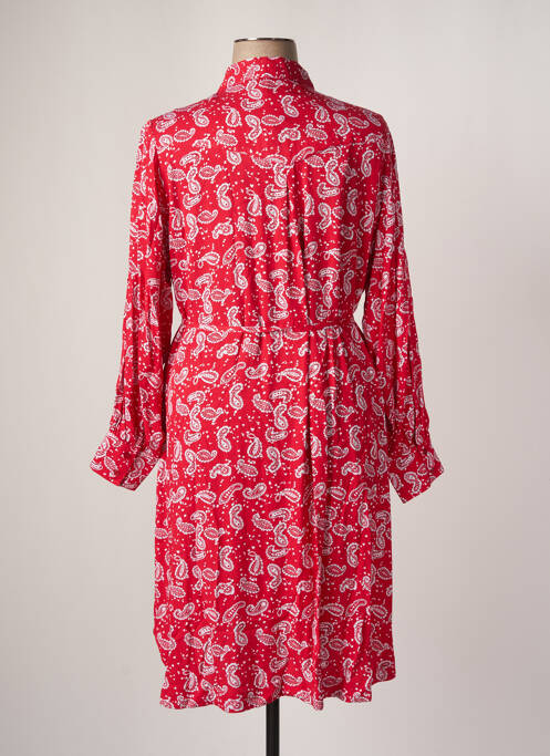 Robe mi-longue rouge YESTA pour femme