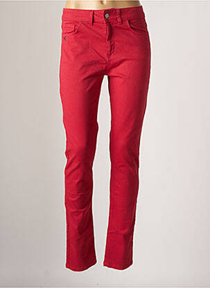 Pantalon slim stretch taille normale rouge FRED SABATIER femme