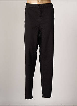 Pantalon droit stretch taille normale noir YEST femme