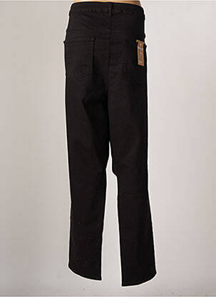 Pantalon droit stretch taille normale noir YEST femme