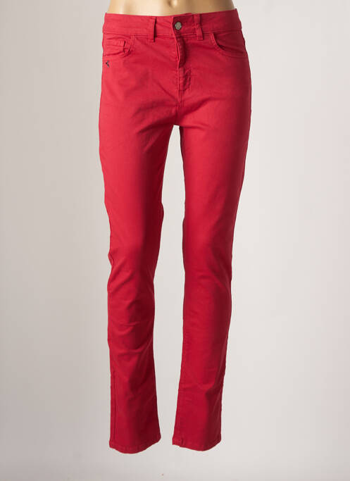 Pantalon slim rouge FRED SABATIER pour femme