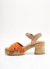 Sandales/Nu pieds orange PORRONET pour femme seconde vue