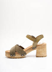 Sandales/Nu pieds vert PORRONET pour femme seconde vue