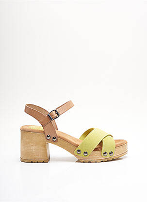 Sandales/Nu pieds vert PORRONET pour femme