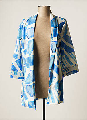 Veste casual coupe droite bleu JOY femme