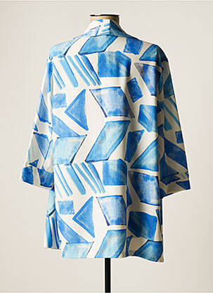 Veste casual coupe droite bleu JOY femme