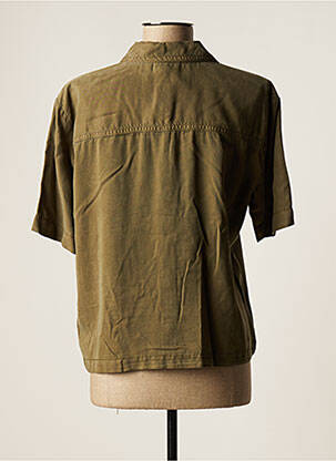 Chemisier manches courtes manches courtes vert KAFFE femme