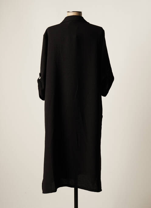Robe mi-longue noir FRANCK ANNA pour femme